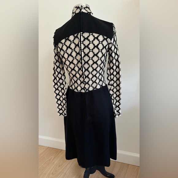 TEAL TRAINA knit dress 1970’s designer Vintage S - Picture 2 of 6